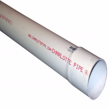 3"x10' Solid S&D PVC Pipe