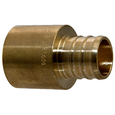 Sharkbite 1/2 in. PEX Barb  T X 1/2 in. D Male  Brass Pipe Adapter