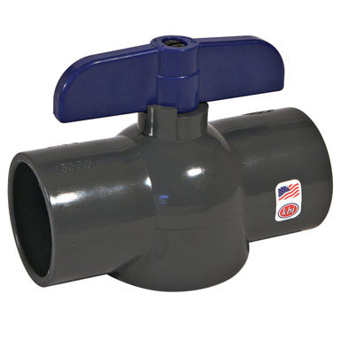 2" PVC SOLVENT BALL VALVE