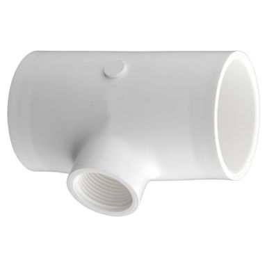 Charlotte Pipe Schedule 40 1-1/2 in. Slip  T X 1/2 in. D Slip  PVC Reducing Tee