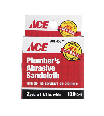 Ace 2  L X 1-1/2  W 120 Grit Aluminum Oxide Sanding Cloth 12 pk
