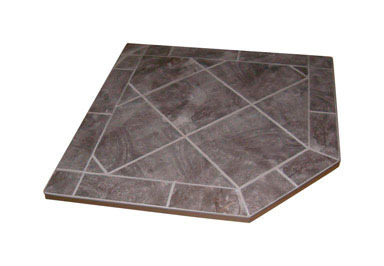 HEARTH PAD NERO CRNR 40"