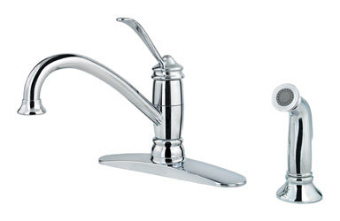 FAUCET 1H W/SPRAYER CHM