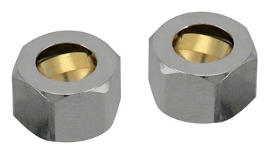 COMPRESSION NUT/SLEEVE 3/8 OD W/