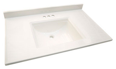 VANITY TOP 37X22" WHT