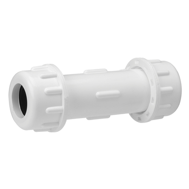 Homewerks Schedule 40 1-1/2 in. Compression  T X 1-1/2 in. D Compression  PVC Coupling