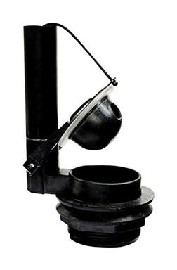 FLUSH VALVE BLACK 3"