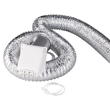 DRYER VENT KIT WHT 8'