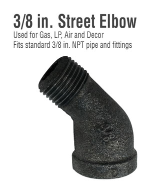 PIPEDECOR ST ELBOW3/82PK