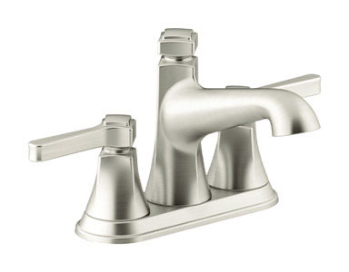 Nickel 2 Handle 4" Lav Faucet