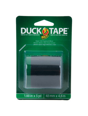 DUCK TAPE BLK 1.88"X5YD