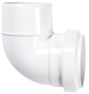 ELBOW 90 PVC 4"SWRXSPG