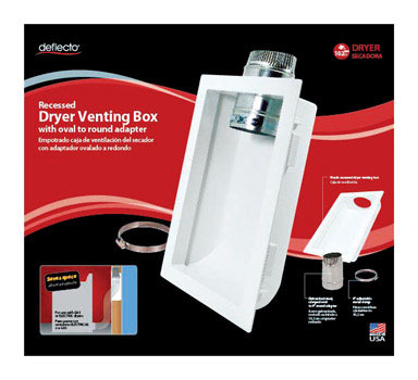 DRYER VENTING BOX 4" WHT