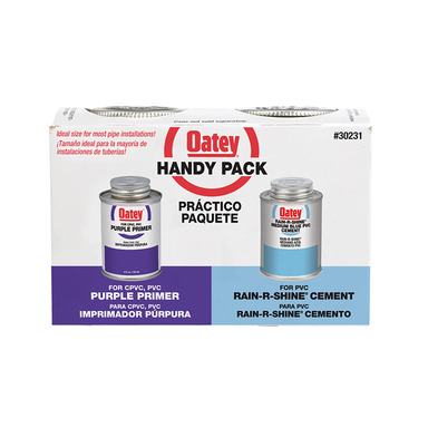Oatey Handy Pack Blue Primer and Cement For PVC 2 pk