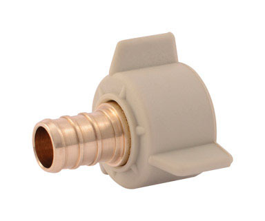 SharkBite 1/2 in. Barb  T X 1/2 in. D FPT  Brass PEX Swivel Adapter