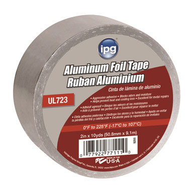 2"x10YD Silver Foil Tape