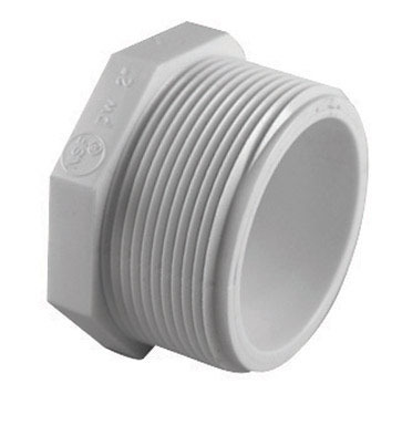 PLUG SCH40 PVC 2" MPT