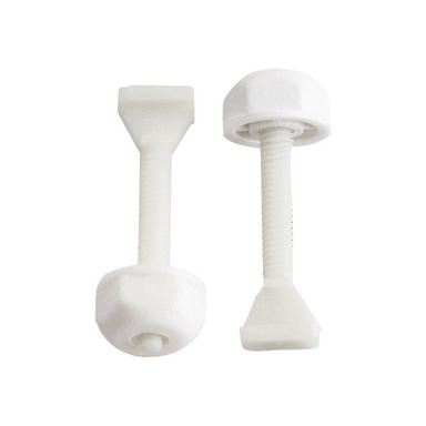 TOILET BOLT SET WHITE