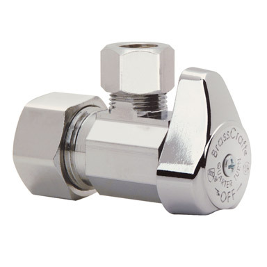 5/8"x3/8" Chrome Angle Valve