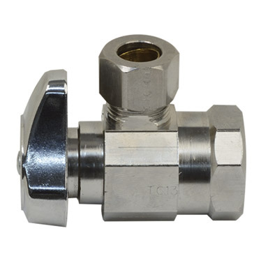 1/2x3/8 Chrome Angle Valve