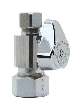 5/8x3/8 Chrome Straight Valve