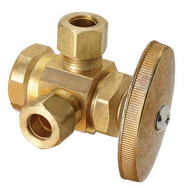 1/2x3/8 Dual Outlet Valve