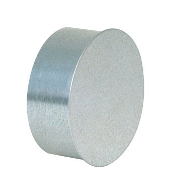 5" Galv Round No Crimp Cap