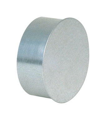 7" Galv Round Uncrimped Cap