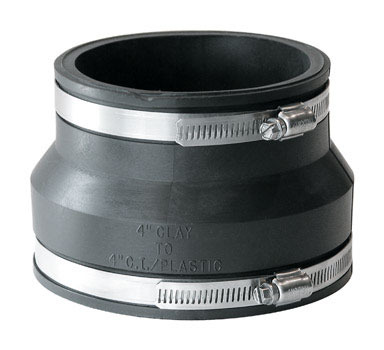 FERNCO 4" Clay Pipe Coupling