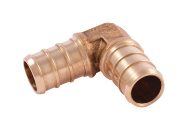 25PK 1/2" Brass Pex Elbow