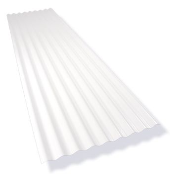 26" X 12' PALRUF WHITE PVC PANEL