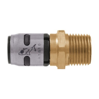SharkBite EvoPEX 3/4 in. MPT  T X 3/4 in. D Push  Brass/Plastic Male Connector