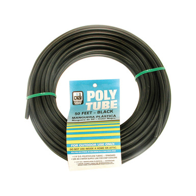 TUBE BLK PLSTC 1/4"X50'