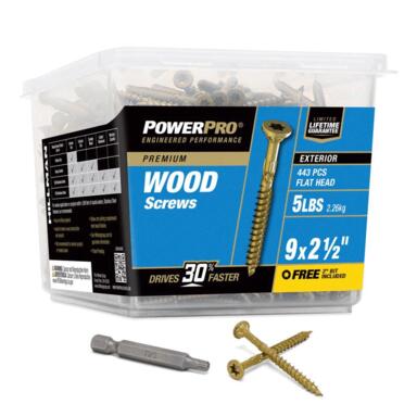 DECK SCREW PP #9X2-1/2"