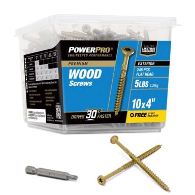 DECK SCREW #10 STR 4" 5L