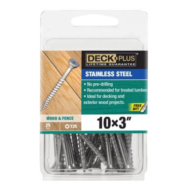 DECK SCREW #10X3"