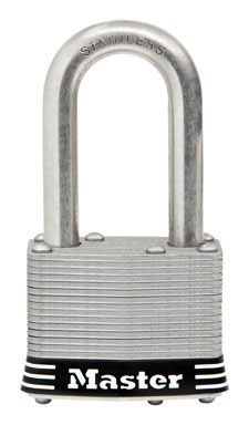 Master Lock 1.3/4 in. W Stainless Steel 4-Pin Tumbler Padlock 1 pk