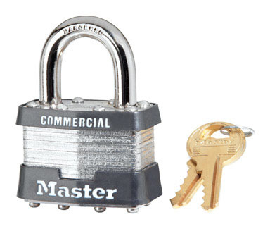 PADLOCK 1-5/16 IN. STEEL PIN TUM