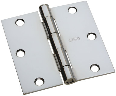 DOOR HINGE 3.5"H CHR