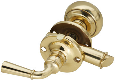 STORM DOOR LOCKSET BRASS 1PK