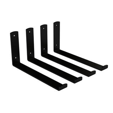 FLOATING FHELF BRACKET BLACK 4PK