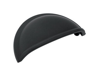 DRAWER PULL CUPS BLACK