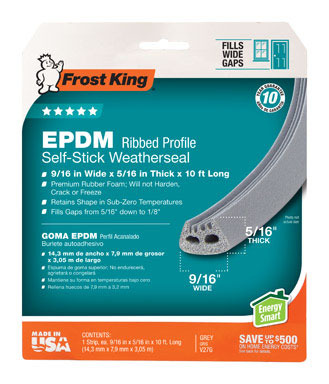 EPDM WTHR TAPE 10'X5/16"