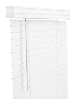 FAUXWD 2" WHT BLND 34X60