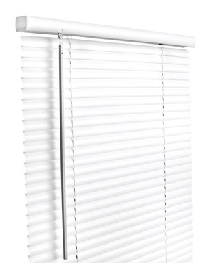 Living Accents Vinyl 1 in. Blinds 34 in. W X 64 in. H Alabaster Cordless