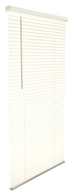 Living Accents Vinyl 1 in. Blinds 31 in. W X 64 in. H Alabaster Cordless