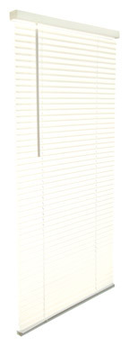 Living Accents Vinyl 1 in. Blinds 39 in. W X 64 in. H Alabaster Cordless