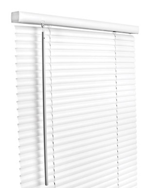 Living Accents Vinyl 1 in. Blinds 36 in. W X 64 in. H White Cordless