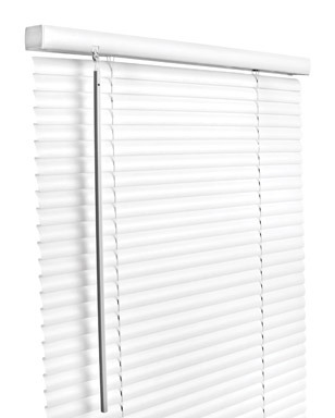 Living Accents Vinyl 1 in. Blinds 55 in. W X 64 in. H White Cordless