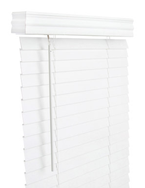 FAUXWD 2" WHT BLND 24X60